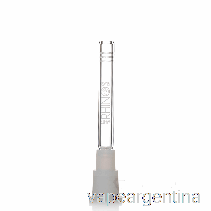White Rinoceronte Híbrido Downstem 5 Pulgadas Vape Argentina